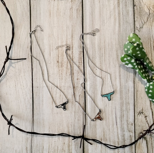 Longhorn Cowhide Necklaces