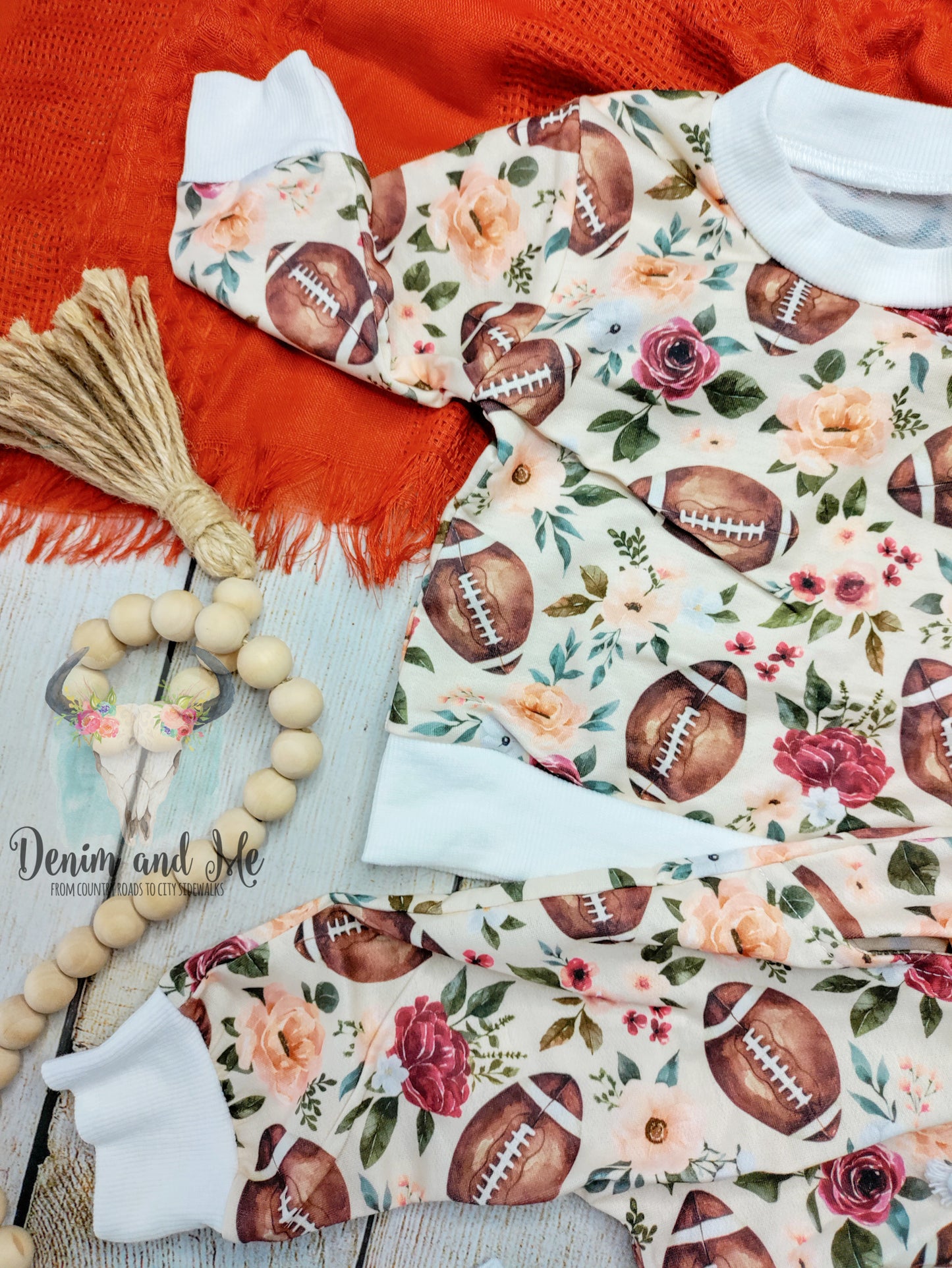 Football Floral Sweater Outfit *PRE-ORDER*