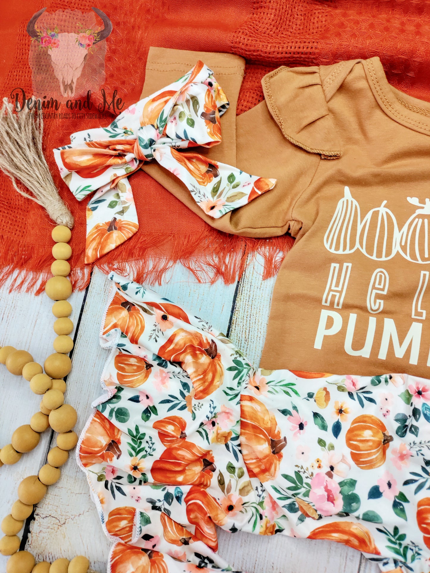 Hello Pumpkin Outfit *PRE-ORDER* OUTFIT SHIPS BY 09/25/23