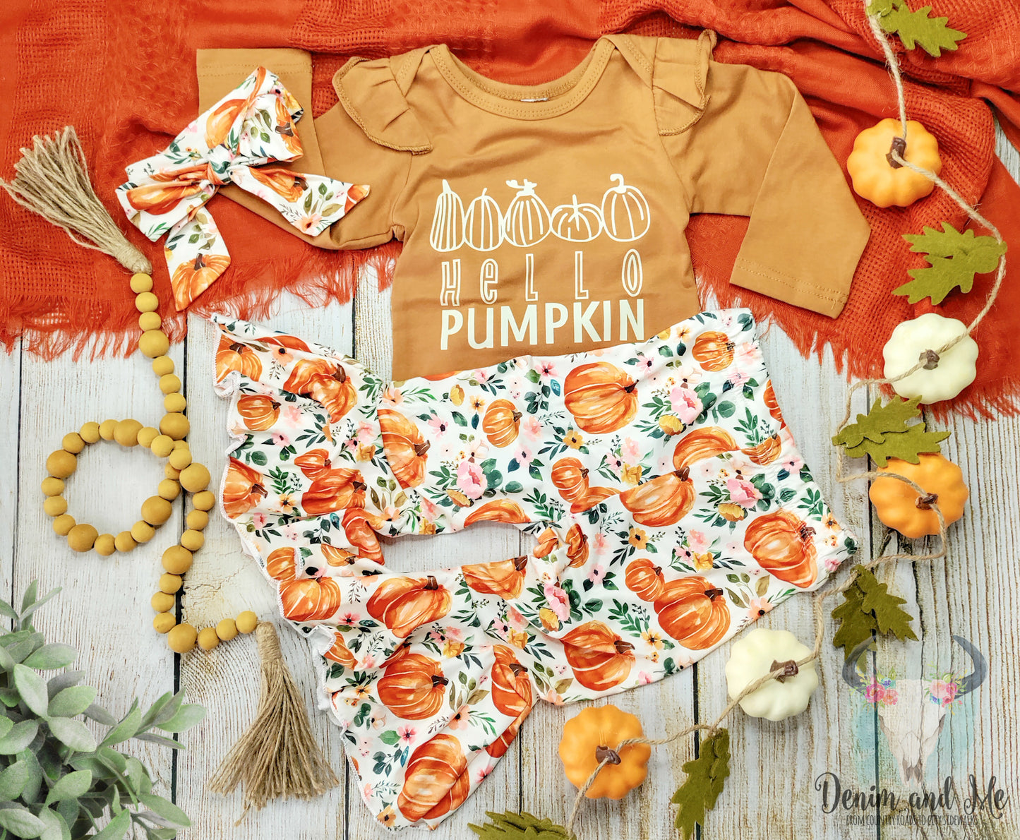 Hello Pumpkin Outfit *PRE-ORDER* OUTFIT SHIPS BY 09/25/23