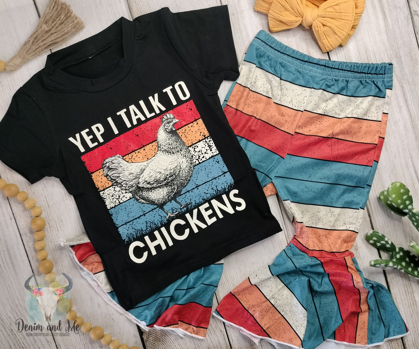 "Yep I Talk To Chickens" Outfit *PRE-ORDER*