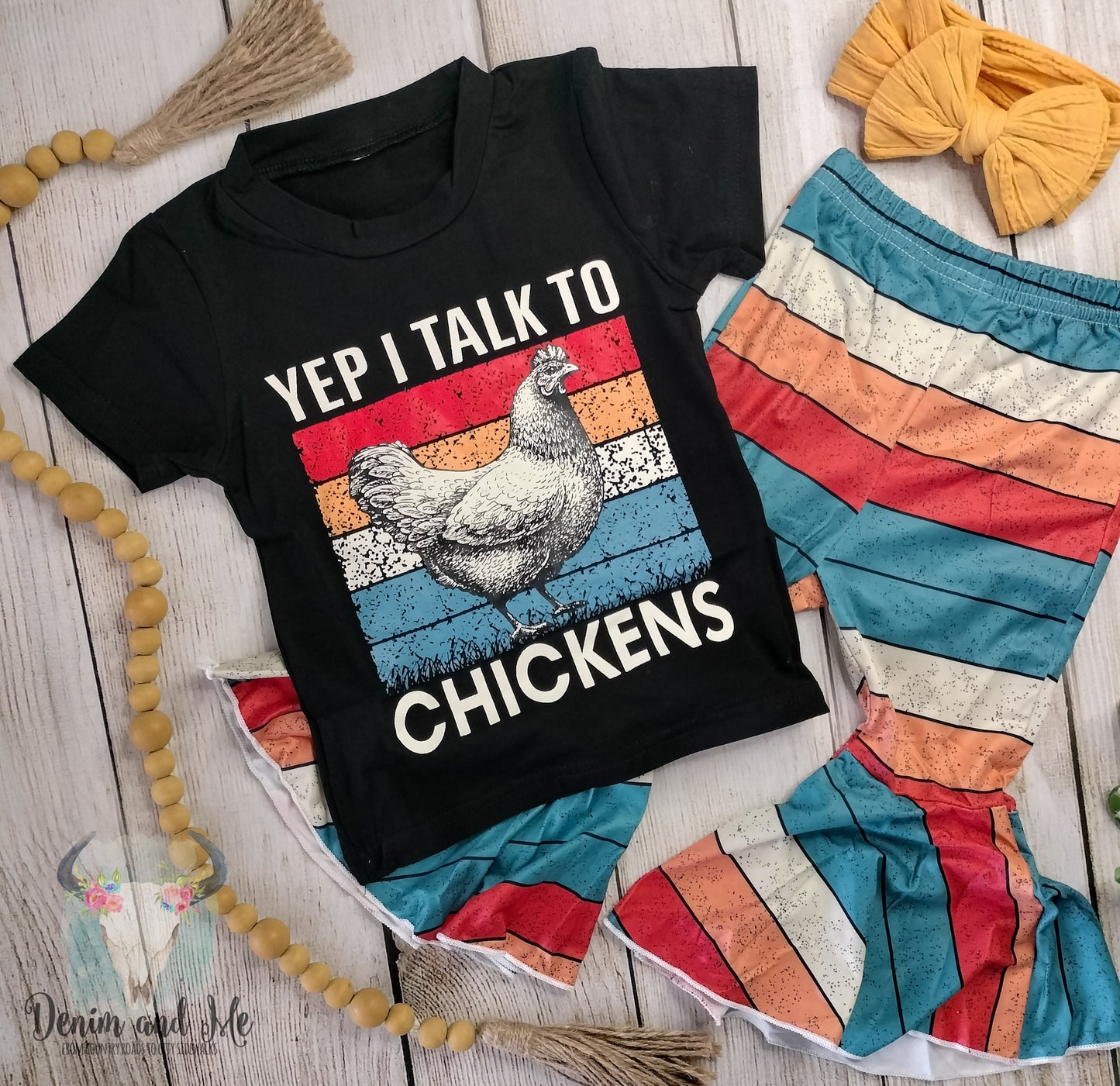 "Yep I Talk To Chickens" Outfit *PRE-ORDER*