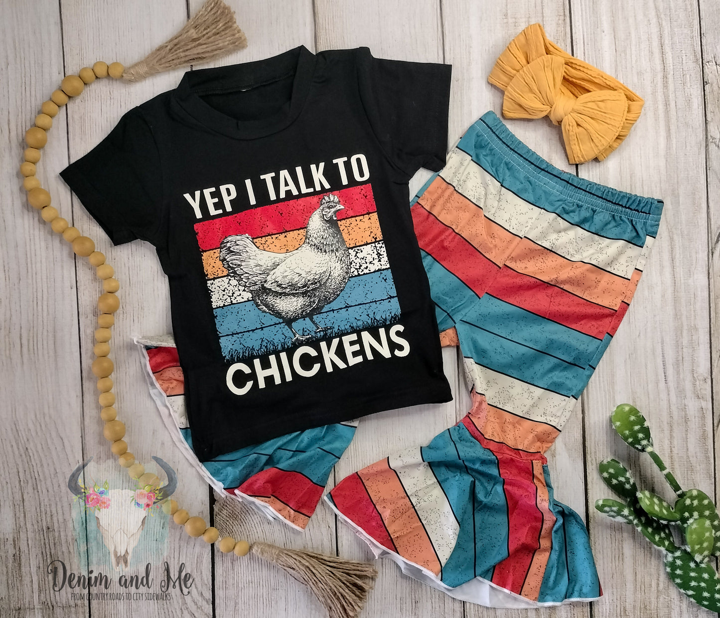 "Yep I Talk To Chickens" Outfit *PRE-ORDER*