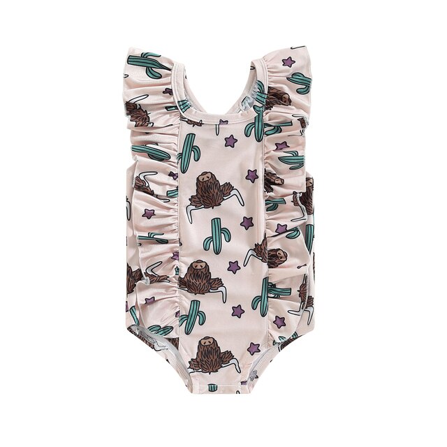 Cow Swimsuit Baby-Toddler Girl