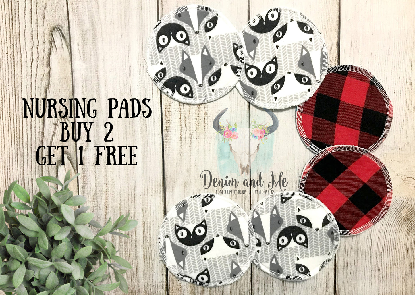 Nursing Pads/Breastfeeding Pads, Fox Themed