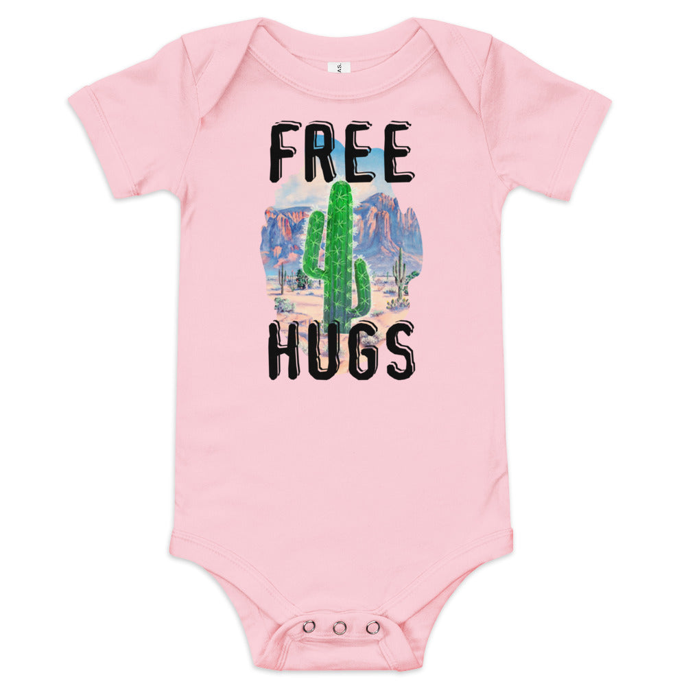 "FREE HUGS" Cactus Bodysuit