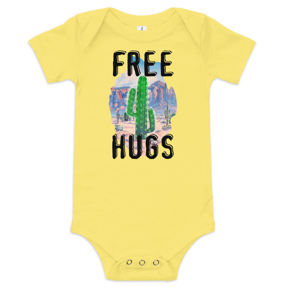 "FREE HUGS" Cactus Bodysuit
