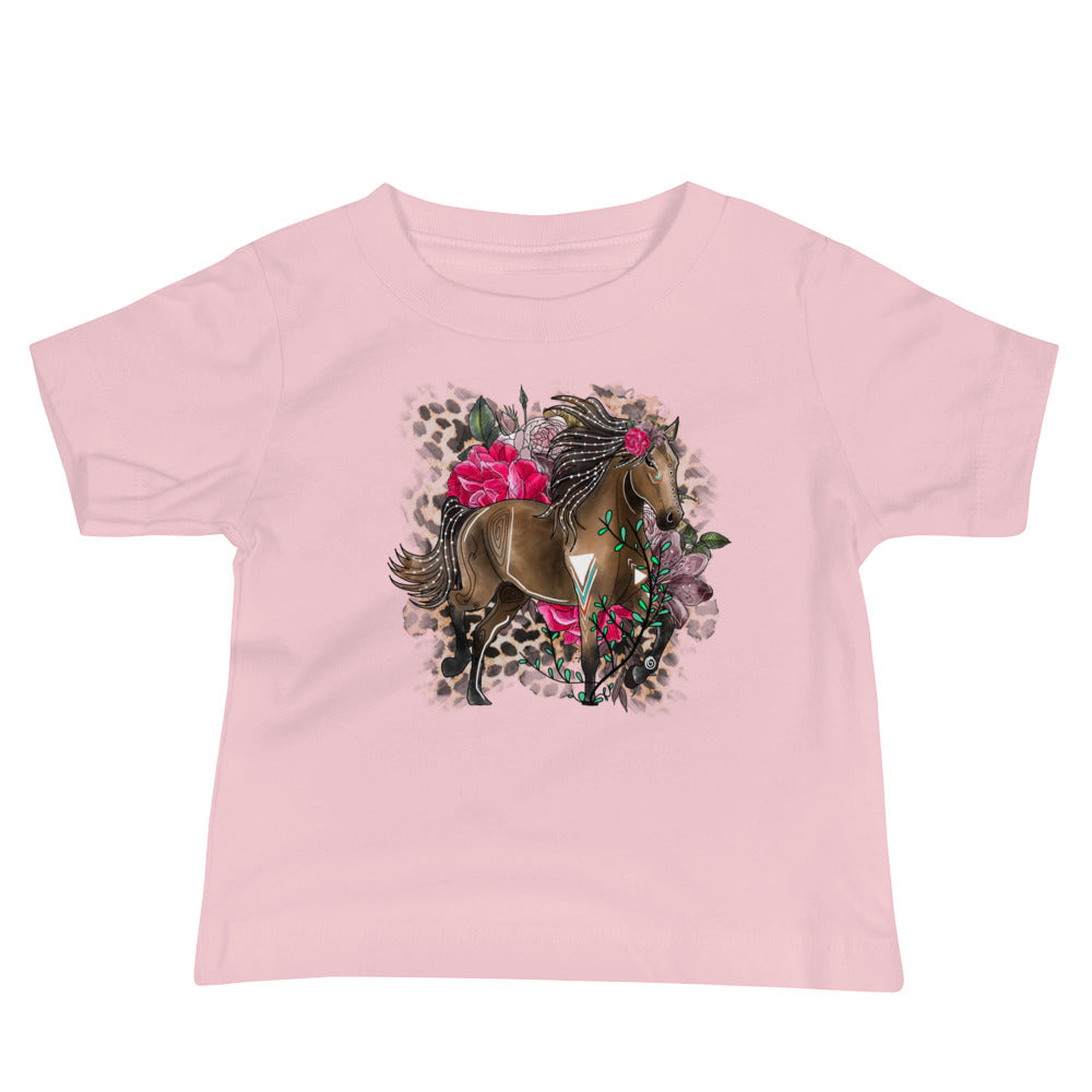 Horse and Flowers Graphic Tee