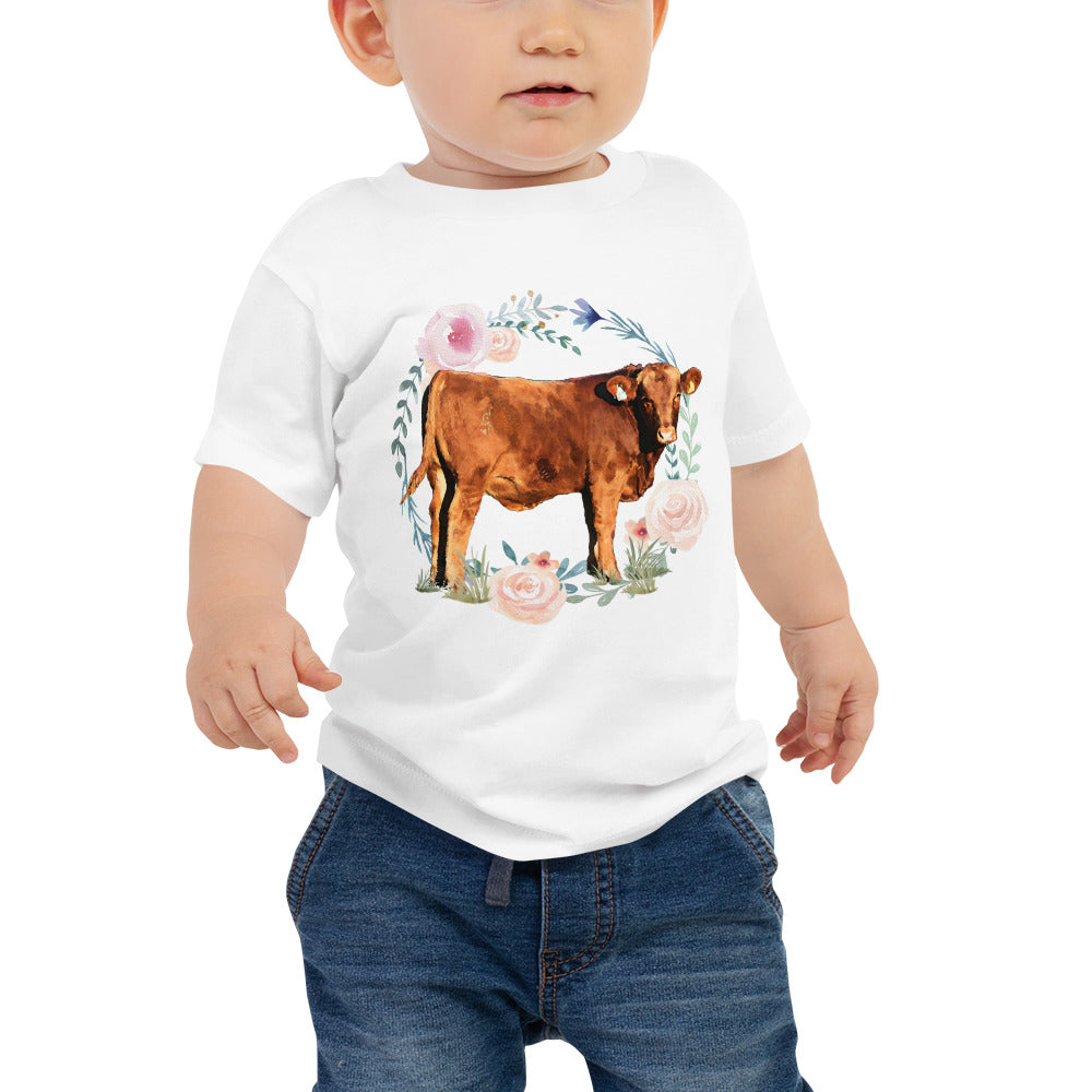 Floral Baby Calf Graphic Tee