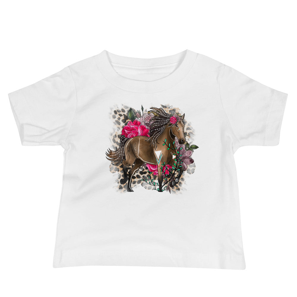 Horse and Flowers Graphic Tee