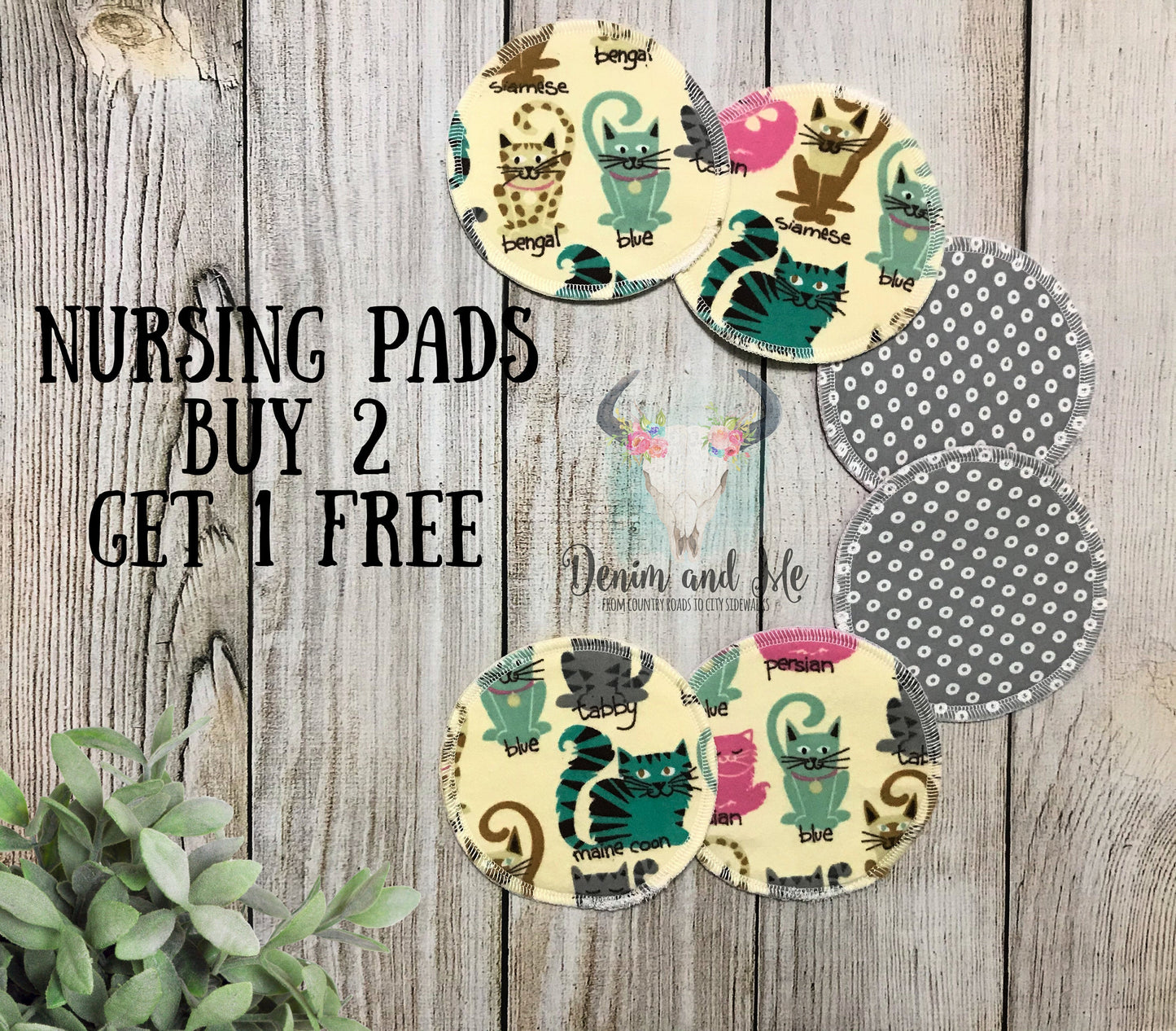 Nursing Pads/Breastfeeding Pads, Cat Kitten Themed