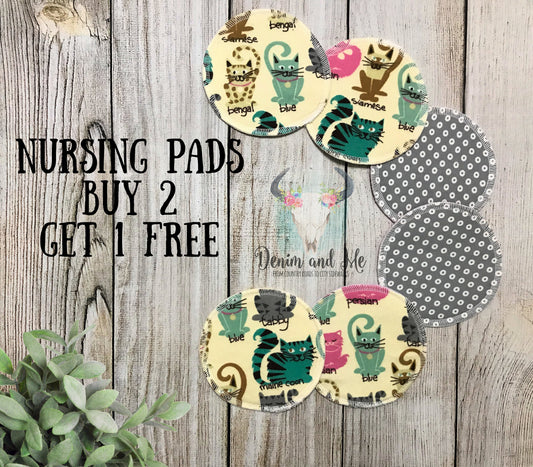 Nursing Pads/Breastfeeding Pads, Cat Kitten Themed