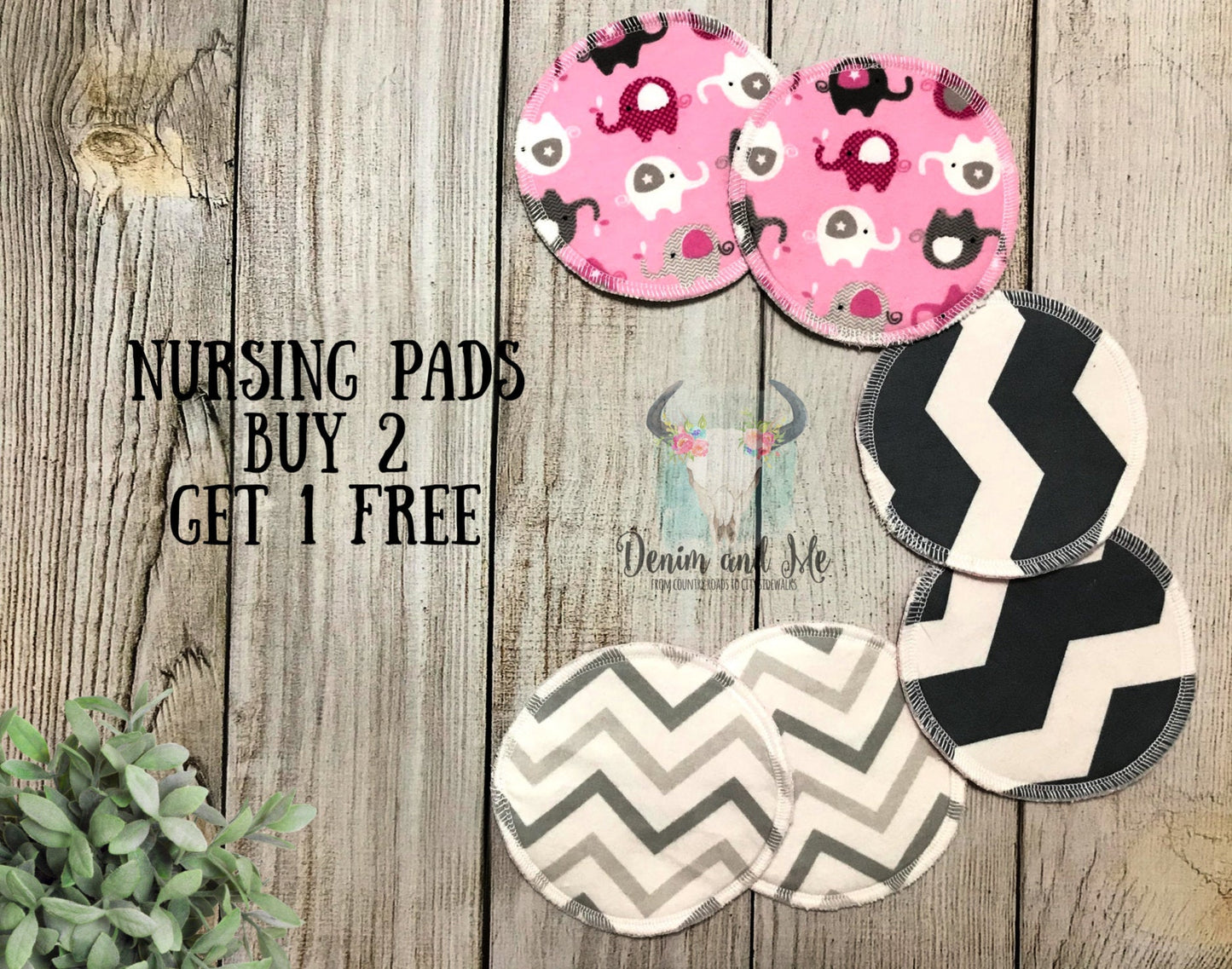 Nursing Pads/Breastfeeding Pads, Elephant Themed
