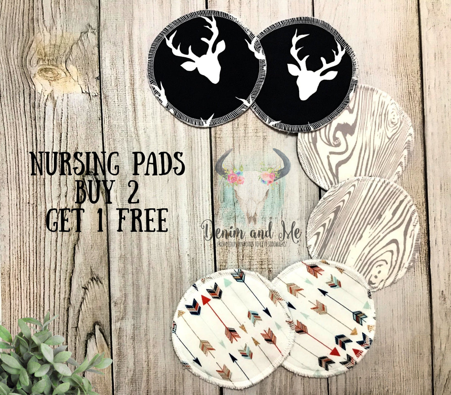 Nursing Pads/Breastfeeding Pads, Boho Deer Themed