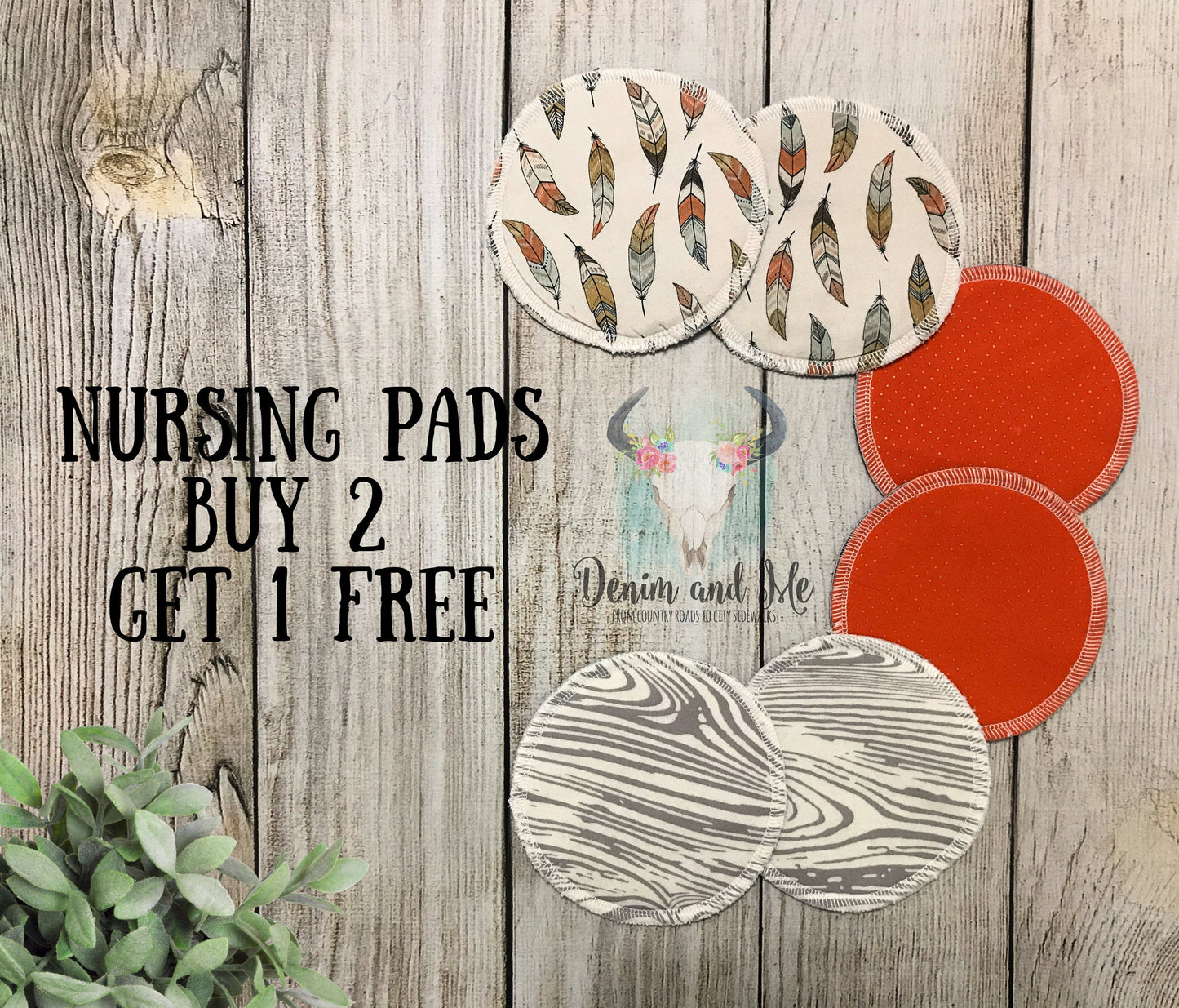 Nursing Pads/Breastfeeding Pads, Feathers Themed