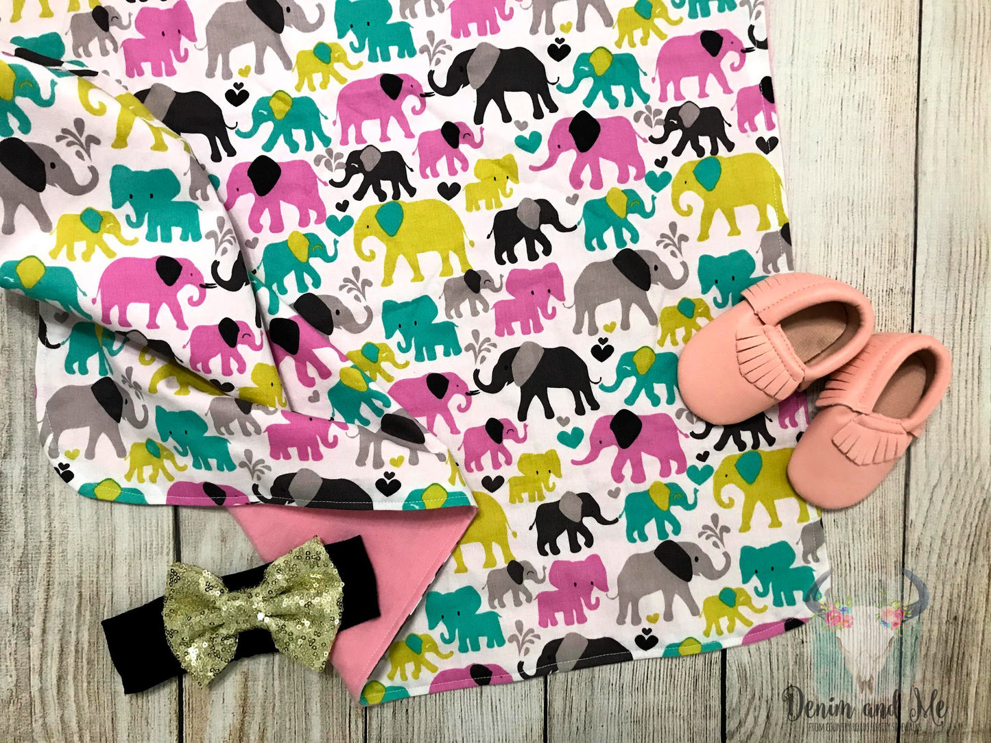 Elephants Blanket Gift Set