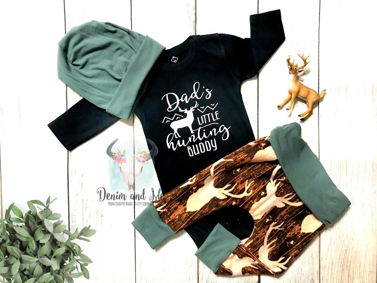 "Dad's Little Hunting Buddy" Deer Camo Outfit