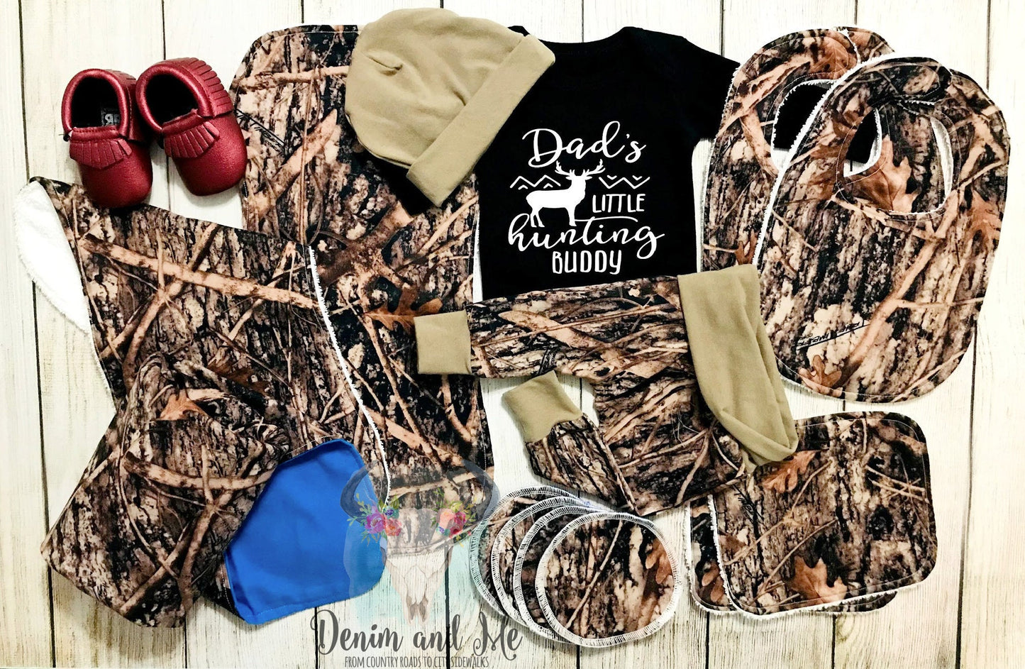 "Daddy's Little Hunting Buddy" Hunting Camo Baby Gift Set