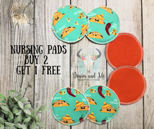 Nursing Pads/Breastfeeding Pads, Chips and Salsa Themed