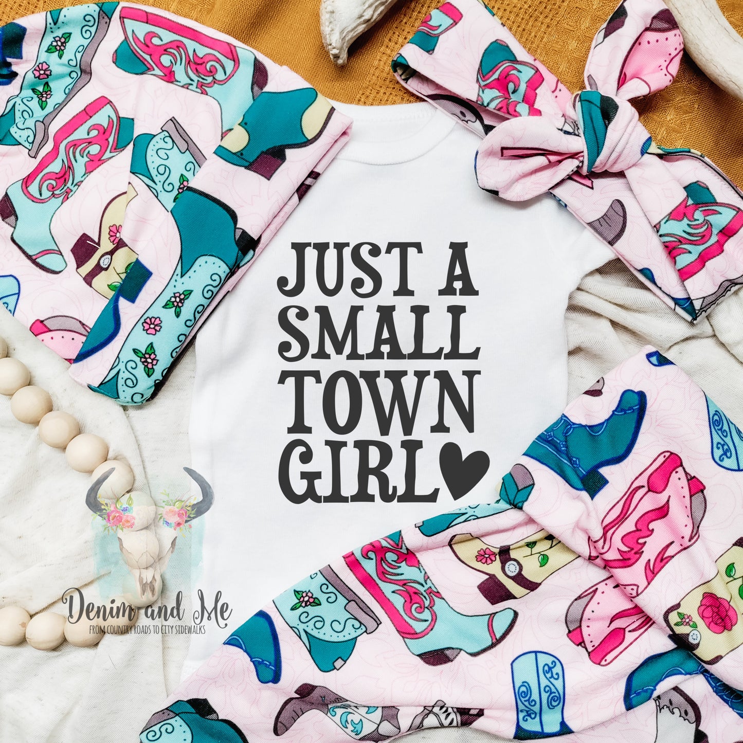 "Just A Small Town Girl" Cowgirl Boots Outfit