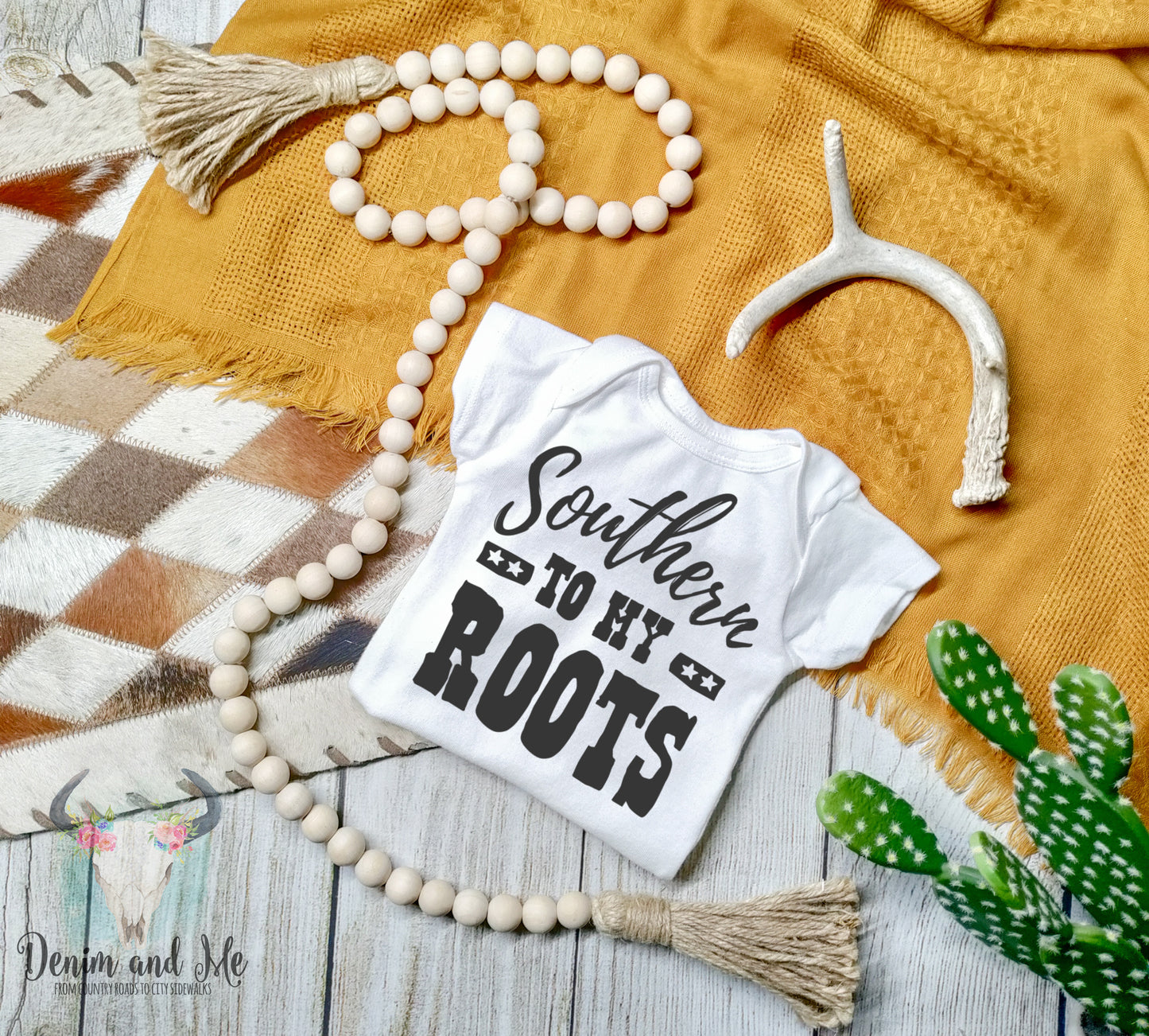 "Southern to My Roots" Baby Bodysuit