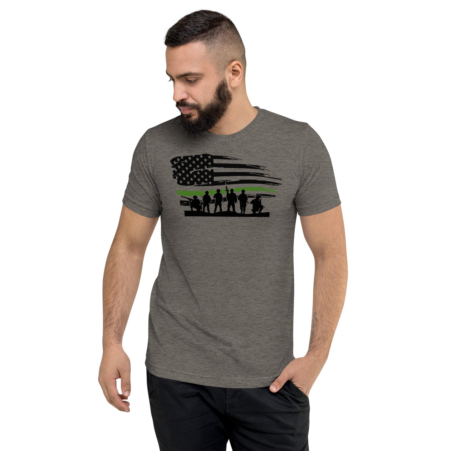 Green Line Armed Forces Graphic Tee