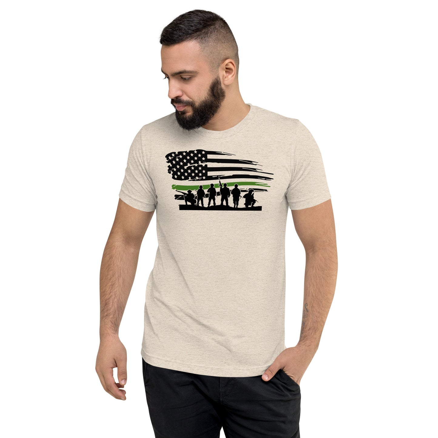 Green Line Armed Forces Graphic Tee