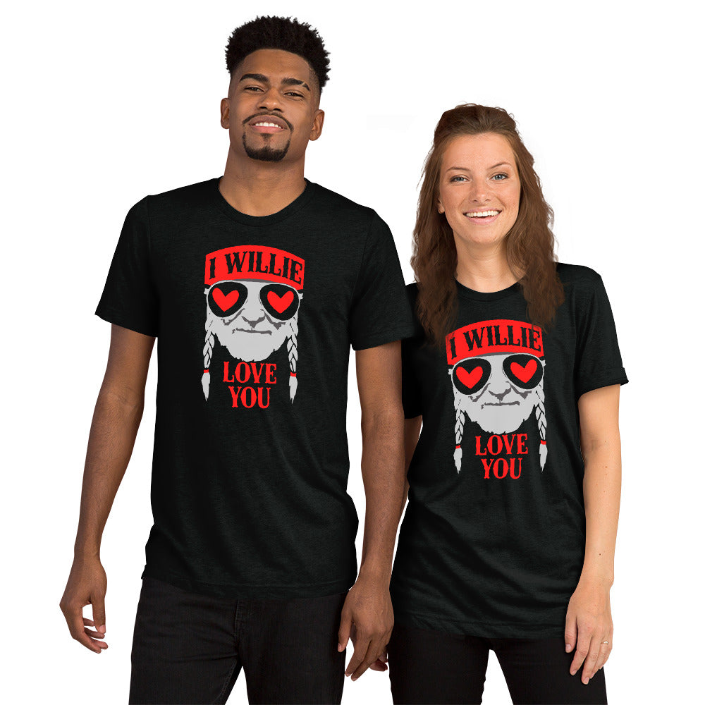 Willie Love You Valentines Day Graphic Tee
