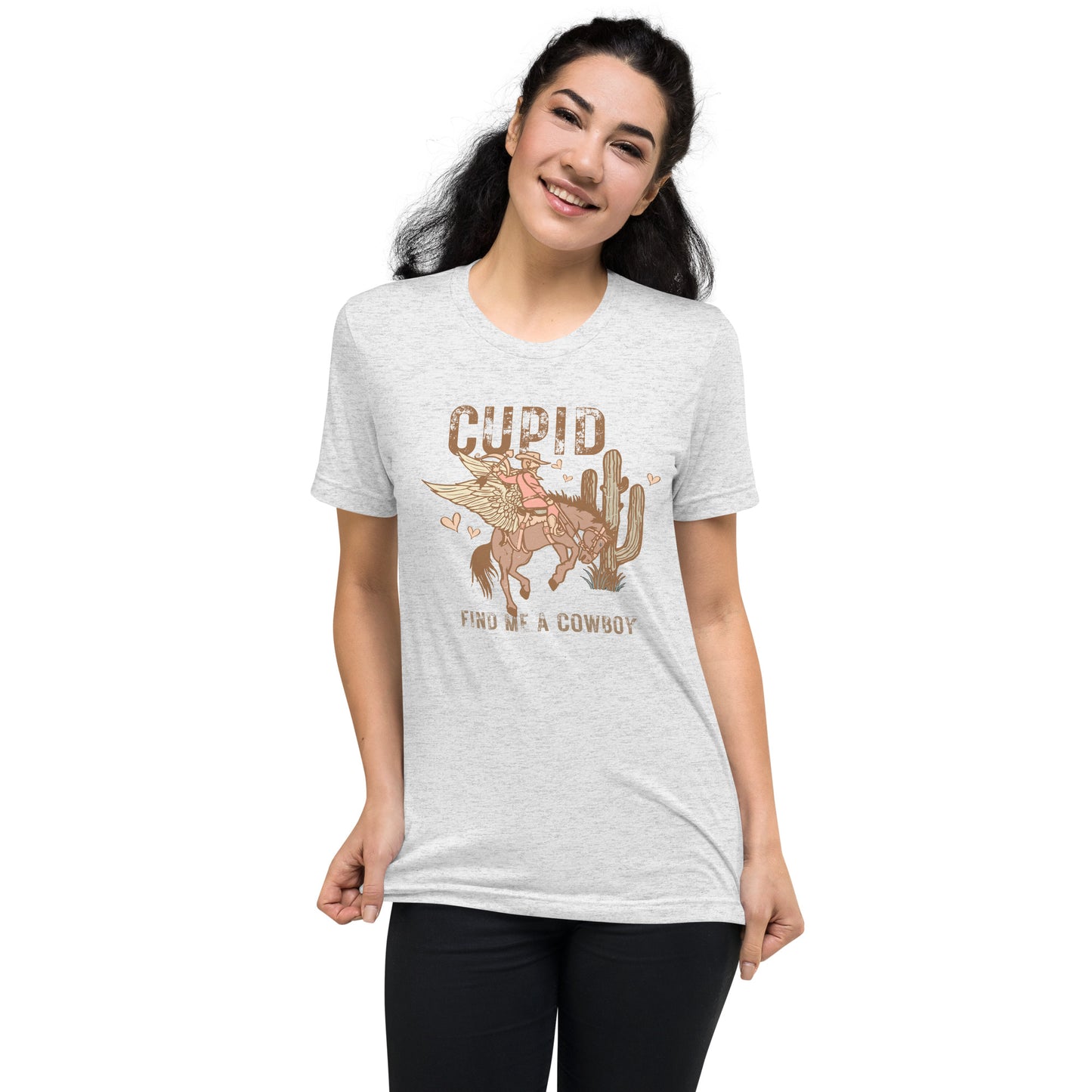 Cupid Find Me a Cowboy Graphic Tee