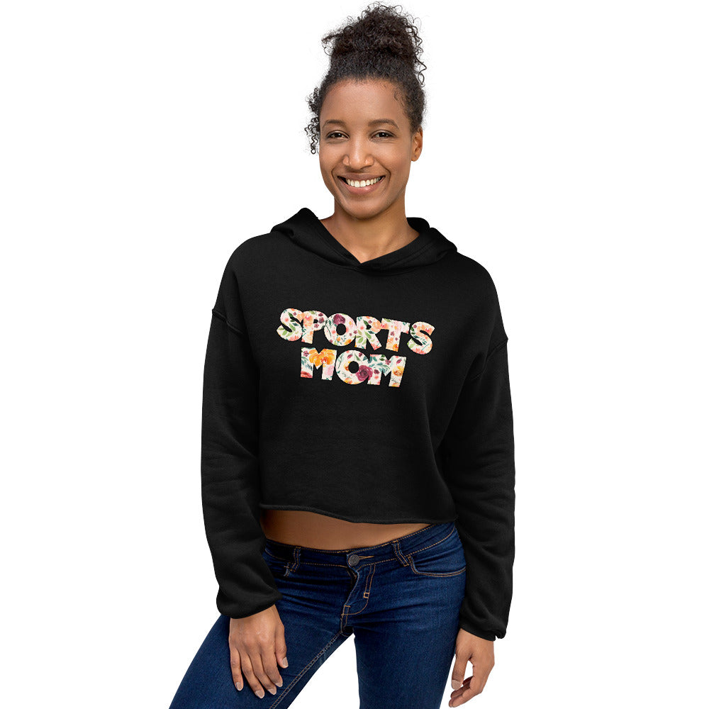 "Sports Mom" Cropped Hoodie