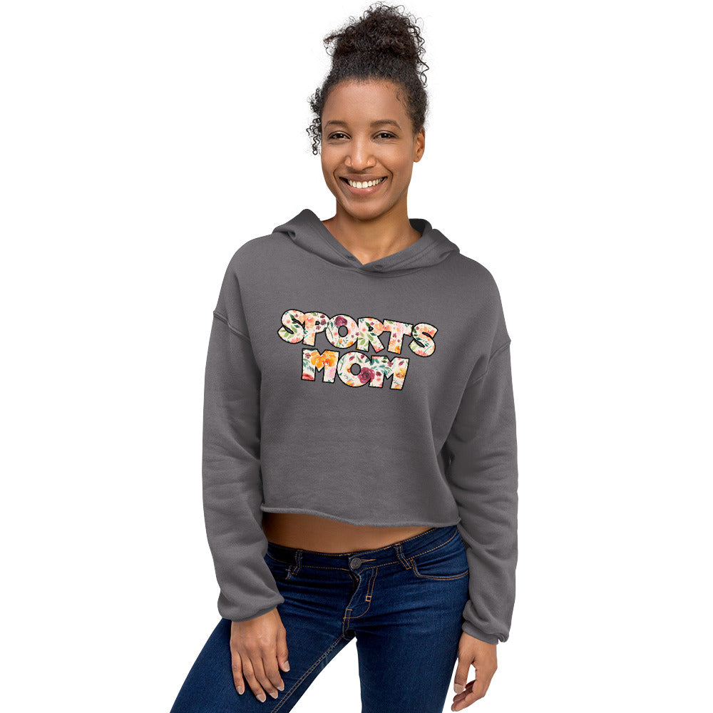 "Sports Mom" Cropped Hoodie